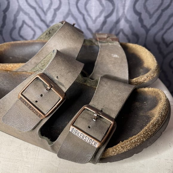 birkenstock 41 arizona leather brown 10 *read Description For Measurements - Picture 5 of 8